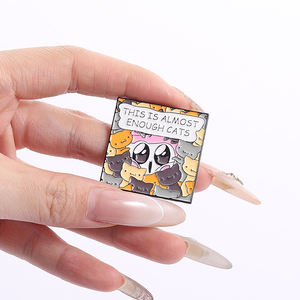 Lindo Catpuccino café gato esmalte pines divertido gatito Animal broche solapa insignia joyería regalo para amigos - Product Image 4