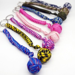 Hecho a mano 7 cordón autodefensa supervivencia nudo bola Paracord mono puño tejido bola de acero Paracord <span class=keywords><strong>armas</strong></span> de autodefensa - Product Image 5
