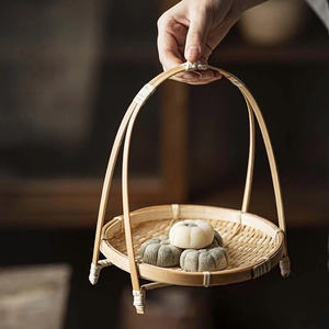 Handmade Bamboo Storage <b>Basket</b> Eco Friendly Handwoven Organizer Bin Natural <b>Woven</b> <b>Basket</b> for Home Decor Laundry Toy Storage - Product Image 1