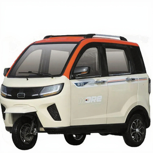 4-Cửa 3-Chỗ Ngồi Điện Ba Bánh Đóng Cabin Hành Khách Trike Ba-Bánh Xe Scooter Xe Máy Tuktuk Cho Người Lớn 60V Điện Áp - Product Image 2