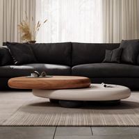 Table basse Pebble, petit appartement, style italien minimaliste, salon, design moderne, simple, table basse rotative
