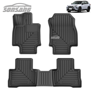 Tapis de voiture sur mesure SONSANG LHD TPE pour TOYOTA Toyota rav4 <span class=keywords><strong>Hybrid</strong></span> Accessoires Tapis de sol de voiture en caoutchouc 7D Tapis de voiture en caoutchouc d'origine - Product Image 1