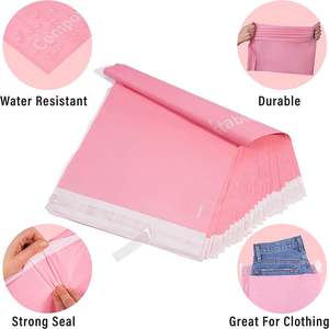 Sac de livraison par courrier biodégradable avec personnalisation de logo, grand sac de livraison par courrier pour l'emballage de produits - Product Image 2