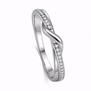New Trendy Engagement & Wedding <b>Rings</b> 14K/18K White Gold Lab Grown Diamond for Women - Product Image 2