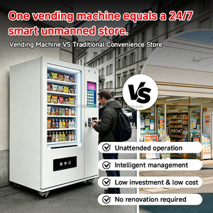 Máquina expendedora comercial refrigerada para bebidas y refrigerios en el campus del supermercado, máquina expendedora de autoservicio - Product Image 5