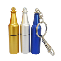 USB Logam, USB Berbentuk Botol Logam Kapasitas Disesuaikan USB Flash Disk Logo Cetak