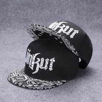 Casquette Snapback Style Hip-Hop Tendance Coréenne Broderie Mode Urbaine Danse Streetwear Protection Solaire Homme Femme Toutes Saisons
