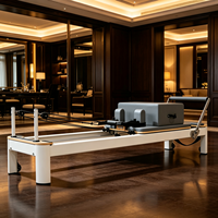 Reformer de Pilates Blanco para la Salud de la Columna Vertebral con Deslizamiento Controlado para el Cuidado de la Espalda