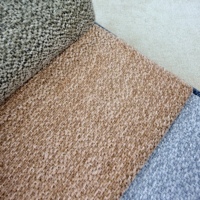 Tissu chenille aspect lin, tissé uni, pour canapé, décoration intérieure