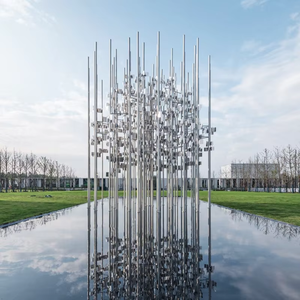 SENZHAO Customized Outdoor Garden Large Modern Abstract Stainless Steel Metal Sculpture - Product Image 1