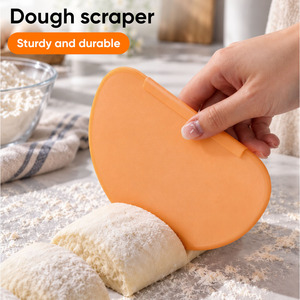 Grattoir à pâte en silicone robuste et écologique, outil de pâtisserie, poignée antidérapante, coupe-pâte multifonctionnel, cuisine, maison - Product Image 1
