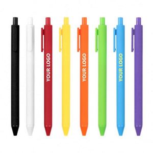 ปากกาลูกลื่นพลาสติกสีน้ำเงินพิมพ์โลโก้ตามสั่งราคาถูกสำหรับขายส่ง - Product Image 1