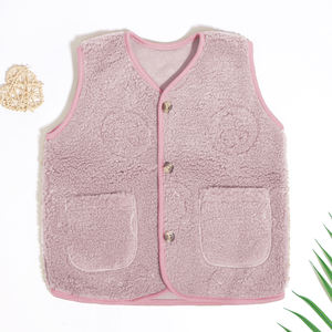 Migliore vendita all'ingrosso abbigliamento per bambini autunno inverno 100% in poliestere Pocket Design per bambine e bambine gilet gilet - Product Image 2