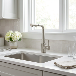 Mélangeur de cuisine de restaurant Commercial robinets de nickel bec pivotant à 360 degrés <span class=keywords><strong>robinet</strong></span> d'évier de cuisine - Product Image 2