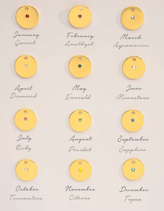 Collar con colgante doble de disco de moda mensaje secreto personalizado grabado en encanto corazón piedra natal collar de acero inoxidable - Product Image 4