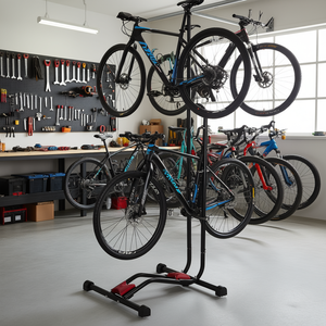 Soporte Ajustable para Bicicletas de 16 a 27.5 Pulgadas, Solución de Almacenamiento Vertical, Acero con Recubrimiento en Polvo - Product Image 2