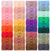 Bandeau pour bébé à nœud papillon multicolore, turban à bord large pour enfant, accessoire de coiffure élastique pour bébés