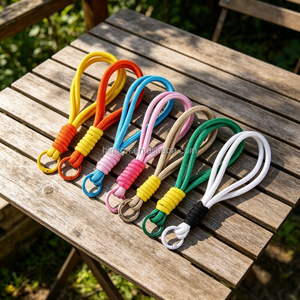 Nuevo Diseño, Cordón Trenzado Colorido, Correa Corta para Teléfono, Anillo para Llaves, Correa de Muñeca Desmontable Antipérdida, Llavero, Correas para Teléfono Móvil - Product Image 6