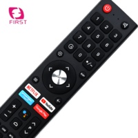 Control Remoto Universal para Televisor Inteligente Changhong con Teclas de Netflix y YouTube, Teclado de Silicona Plástica, Soporte de Voz RF, Código Fijo