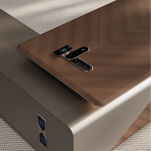 L hình điều hành ông chủ Văn phòng Bàn và ghế đặt CEO Morden văn phòng bàn đồ nội thất thiết lập hiện đại tối giản điều hành bàn văn phòng - Product Image 5