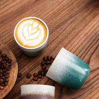 Tasse à expresso en céramique de style rétro exclusif pour l'export, tasse à thé pour latte art, tasse à eau créative pour la maison, le bar et le café
