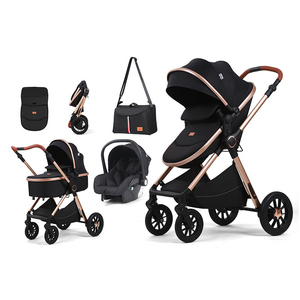 รถเข็นเด็กอลูมิเนียมแบบพับได้ 4-in-1 ปรับระดับที่นั่งได้ เหมาะสำหรับการเดินทางในเมือง - Product Image 2