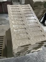 Gouttières en fibre de verre FRP SMC de haute qualité, canal de drainage des eaux pluviales personnalisé, surface lisse pour une utilisation en extérieur et en intérieur, découpe et pliage