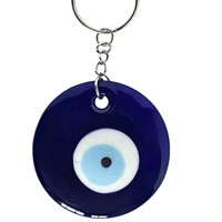 Pendentif Œil Turc Bleu en Verre Fait Main DIY pour Porte-clés, Collier, Chaîne de Téléphone – Vente en Gros Turque et Grecque