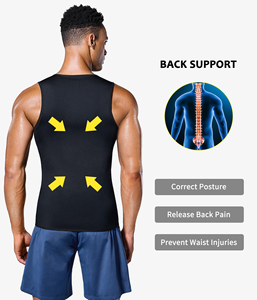 Nouvel Arrivage Débardeur de Compression Amincissant et Brûle-Graisse pour <span class=keywords><strong>Homme</strong></span>, à Fermeture Éclair, Effet Sauna, pour le Sport et le Remodelage Corporel - Product Image 6