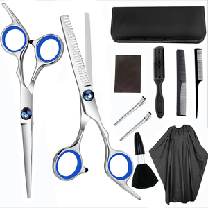 11 piece set 6 inch stainless steel hair scissors hair scissors factory professional hair cutting scissors