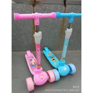 Kids Scooter Pink Adjustable Height With Lights For 3-6 Years Old Children - Product Image 3