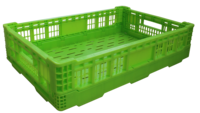 Caisse en plastique pliable PP 600*400*140 à prix abordable, panier en plastique pliable