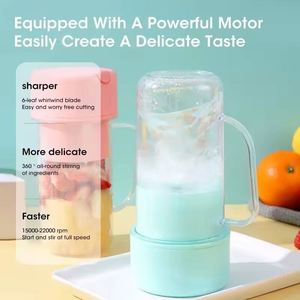 Bouteilles mixeurs portables électriques rechargeables USB mini 400 ml avec filtre pour jus frais – Agent d'achat populaire en Chine - Product Image 3