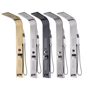 แผ่นผนังห้องน้ำสแตนเลส 304 กันน้ำ พร้อมชุดติดตั้งฝักบัว - Product Image 1