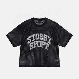 Camiseta de malla de punto transpirable para hombre personalizable Diseño de impresión de gran tamaño Opciones de impresión digital - Product Image 1