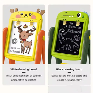 กระดานวาดภาพแม่เหล็กสองด้านสำหรับเด็กไดโนเสาร์และกวางเอลก์มี2รูปแบบกระดานพลาสติกสร้างสรรค์เพื่อการศึกษาสำหรับเด็ก - Product Image 6