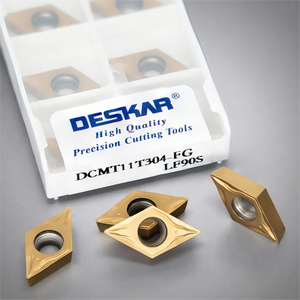 Cnc Turning Parts Machinery DESKAR DCMT11T304-FG LF90S Carbide Insert Cnc <strong>Cutting</strong> <strong>Tool</strong> - Product Image 1