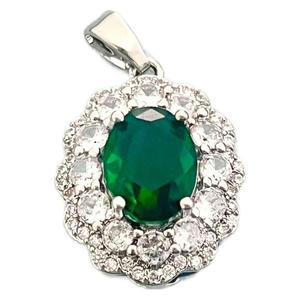 Colgante de Diamante con Corte Ovalado en Plata para Mujer, Joyería de Uso Diario, Forma de Lágrima, Piedra de Zirconia, Elegante y a la Moda - Product Image 5