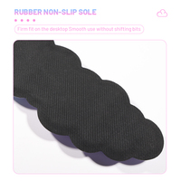 Ensemble de tapis de souris de jeu de haute qualité personnalisé en mousse à mémoire de forme, couleur mélangée, repose-poignet ergonomique pour PC, base en caoutchouc, ordinateur pour le bureau et la maison