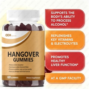 Gummies anti-gueule de bois véganes à marque privée OEM pour la détoxification du foie et la prévention des maux de tête chez l'adulte - Product Image 3