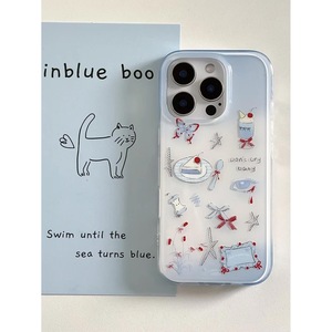 PH534 stile coreano farfalla tè pomeridiano per <span class=keywords><strong>iPhone</strong></span> 15/16 Promax custodia del telefono adatto per <span class=keywords><strong>Iphone</strong></span> 15plus sfondo bianco - Product Image 5