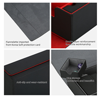 Boîte à cartes Torson Custom 2 en 1 grande capacité en cuir PU pour plus de 600 boîtes de cartes pour TCG CCG Yugioh, rangement de cartes de collection