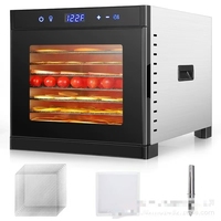 Pengering Makanan Dehidrator Rumah Tangga Kecil Elektrik untuk Dapur, Mesin Pemanggang Ubi Jalar/Jagung/Buah, Mesin Pemanggang Jagung, Pengering Udara