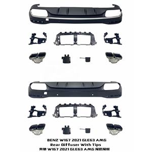 <span class=keywords><strong>Precio</strong></span> de fábrica para el <span class=keywords><strong>Mercedes</strong></span>-Benz <span class=keywords><strong>GLE</strong></span> clase W167 actualizar a <span class=keywords><strong>AMG</strong></span> sobre las <span class=keywords><strong>63</strong></span> 2020-2021 difusor trasero con puntas de escape de partes del cuerpo del coche - Product Image 2