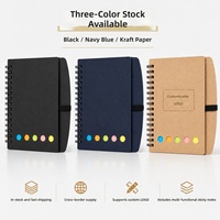Carnets à spirale transfrontaliers en stock pour le commerce de gros, idéaux pour le bureau, l'étude et les étudiants ; Impression de logo personnalisée