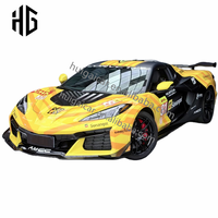 Accessoires de véhicule C8 Capot moteur avant Pare-chocs arrière Diffuseur de pare-chocs Kit carrosserie pour Chevrolet Corvette C8 Pièces de spoiler de pare-chocs de voiture