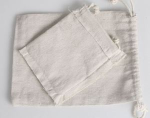 Personalized Eco-Friendly Wedding Favor <b>Pouch</b> Welcome Design Custom Names Date Cotton Canvas <b>Drawstring</b> Romance Style Gift Bag - Product Image 4