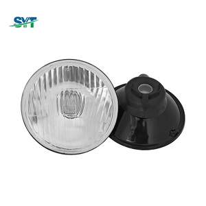 Faro Delantero Redondo H4 de 5.75 Pulgadas, Halógeno, Luz Alta y Baja, para Jeep CJ7 Wrangler, Motocicletas, Autos Clásicos - Product Image 6