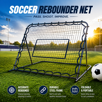 Podiyeen Sports Soccer Rebounder Tournament Steel Rebounding Net Perfect for Backyard Practice and Training - 12' X 6' & 6' X 4'