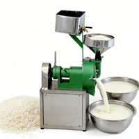 Nouvelle machine à broyer le riz en acier inoxydable de qualité commerciale avec une capacité de 20 kg/h pour la fabrication de riz au lait